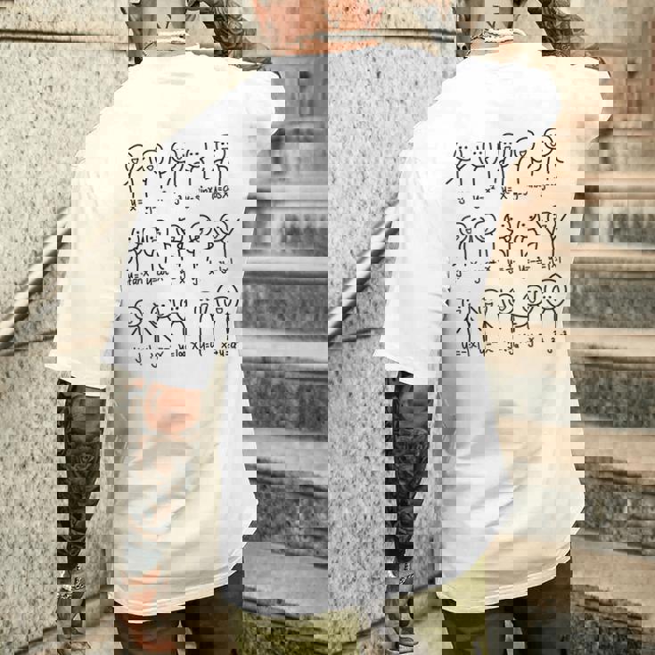 代数ダンス 面白い関数 グラフ 図表 数学方程式 メンズTシャツ バックプリント 彼への贈り物