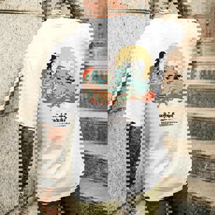 偉人シリーズ_紫式部 メンズTシャツ バックプリント 彼への贈り物