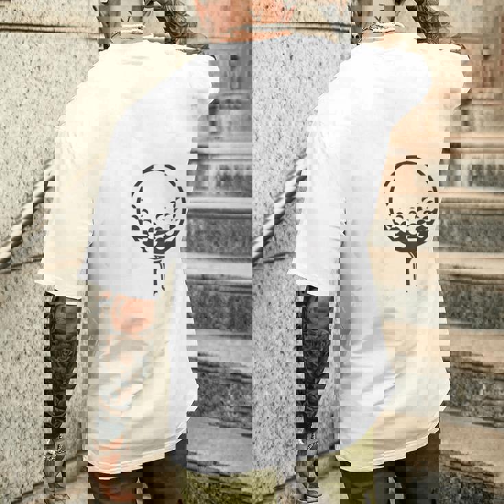 傘寿祝い ゴルフ好き 父 男性 父の日 おしゃれ ゴルフ 80歳 誕生日 メンズTシャツ バックプリント 彼への贈り物