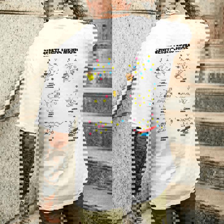 化学は素晴らしいです。面白いカワイイ化学分子 メンズTシャツ バックプリント 彼への贈り物