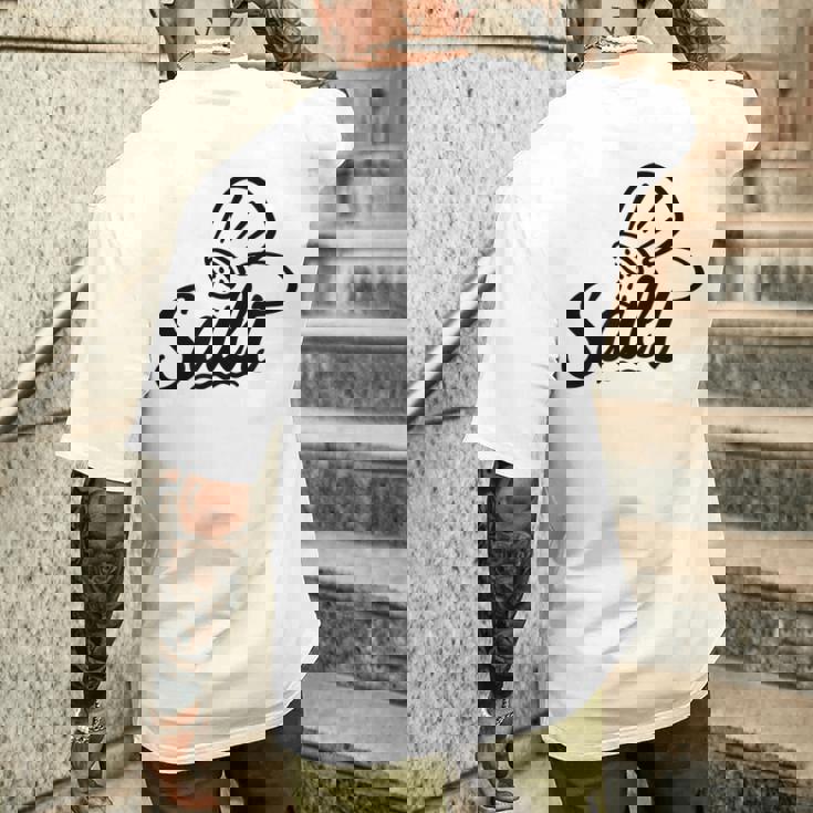 塩 メンズTシャツ バックプリント 彼への贈り物