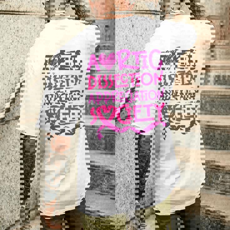 大動脈解離サバイバー メンズTシャツ バックプリント 彼への贈り物