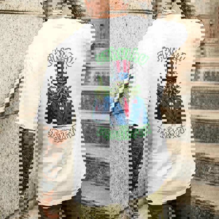 大統領のためのクトゥルフ 長袖tシャツ メンズTシャツ バックプリント 彼への贈り物