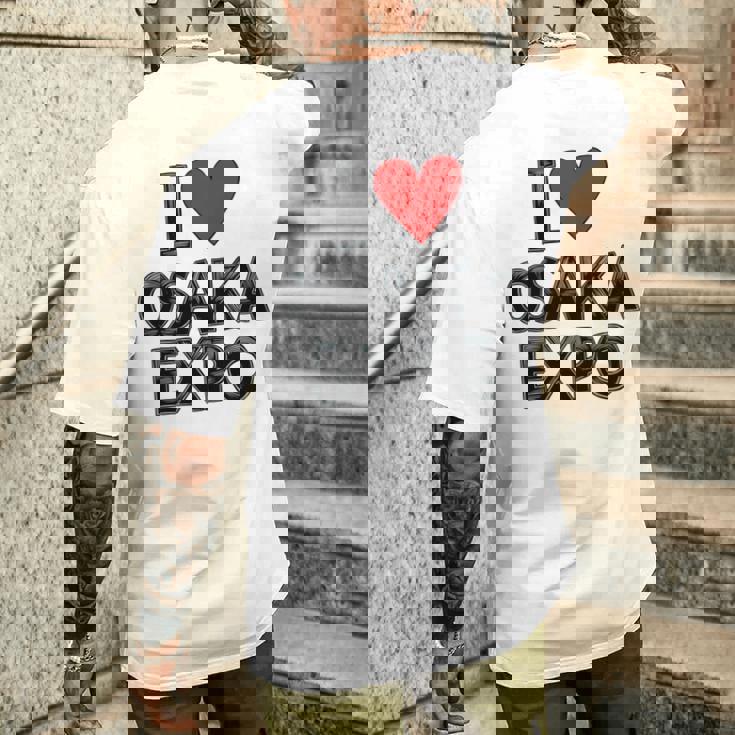 大阪万博 関西万博 記念 I Love Osaka Expo グッズ お土産 本 プレゼント メンズ レディース 長袖tシャツ メンズTシャツ バックプリント 彼への贈り物