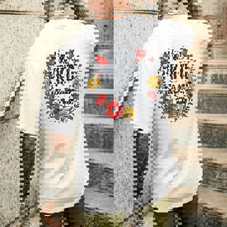 完璧なフローラルギフトアイデア I'm Perfect The Way I Am メンズTシャツ バックプリント 彼への贈り物