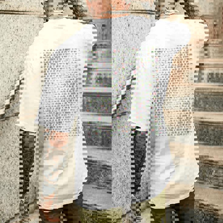 小さなかわいい多肉植物 メンズTシャツ バックプリント 彼への贈り物