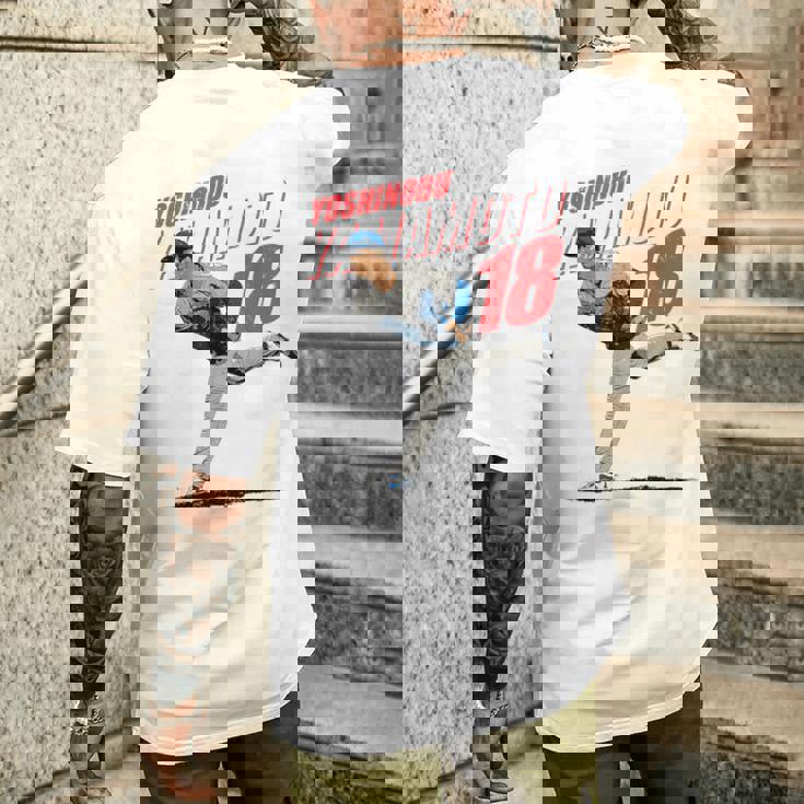 山本由伸mlb野球選手 メンズTシャツ バックプリント 彼への贈り物