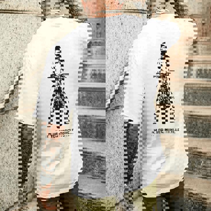 恋人はオートバイ カフェレーサー スクランブラー クラシックバイク ネイキッドバイク メンズTシャツ バックプリント 彼への贈り物