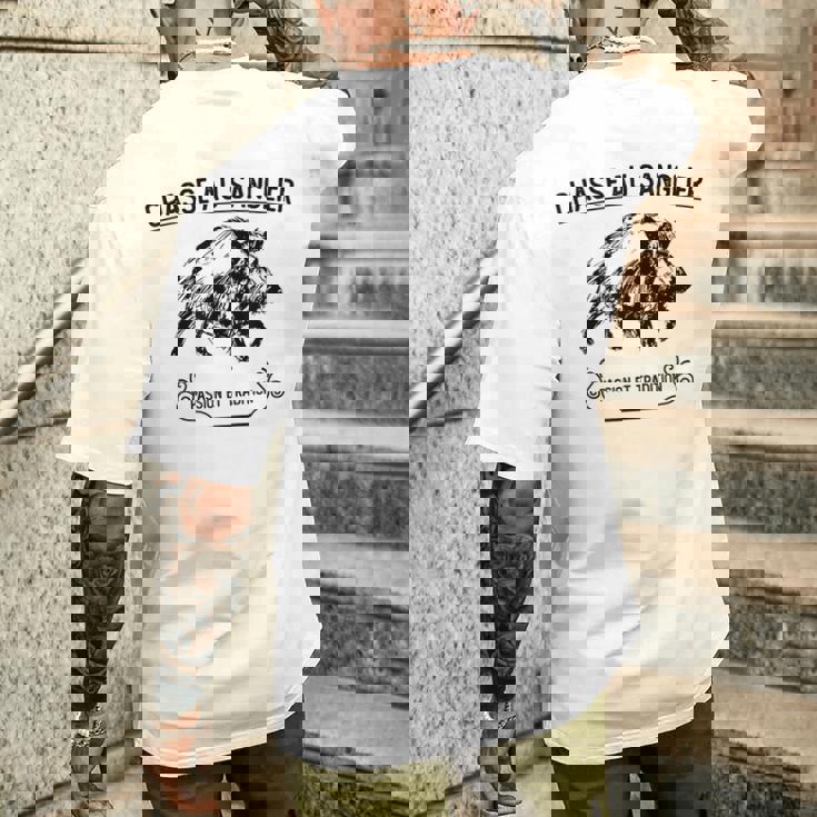 情熱と伝統の猪狩猟 メンズTシャツ バックプリント 彼への贈り物