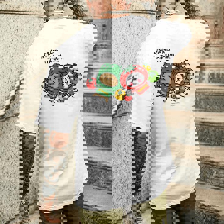 愛しすぎて大好きすぎる。 ベジタブル メンズTシャツ バックプリント 彼への贈り物