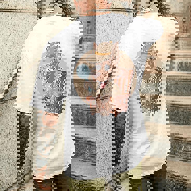 探偵犬 メンズTシャツ バックプリント 彼への贈り物