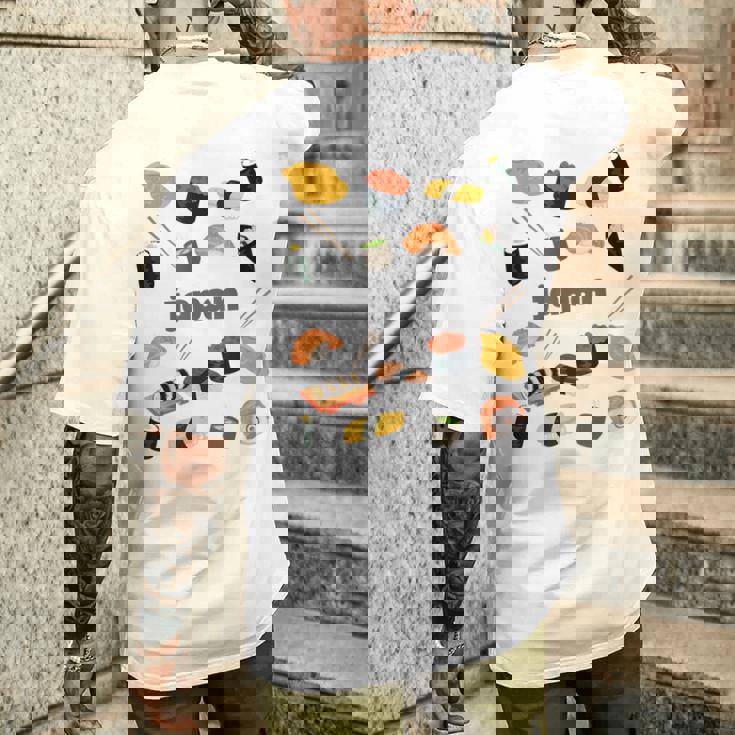 日本 寿司 お土産 メンズTシャツ バックプリント 彼への贈り物