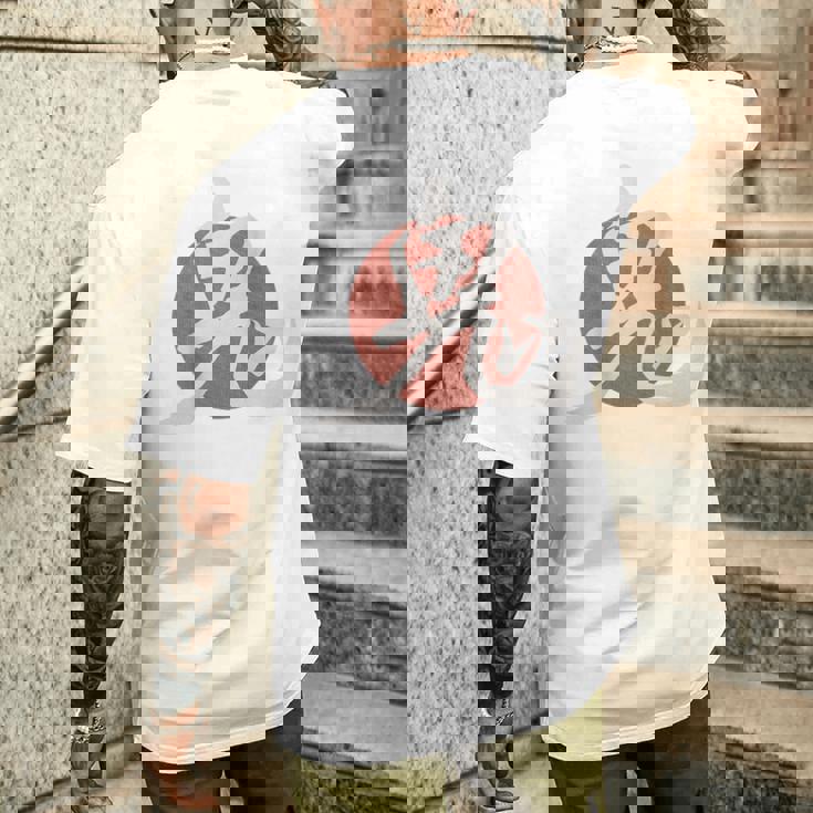 日本 鬼 悪魔 般若 漢字 メンズTシャツ バックプリント 彼への贈り物