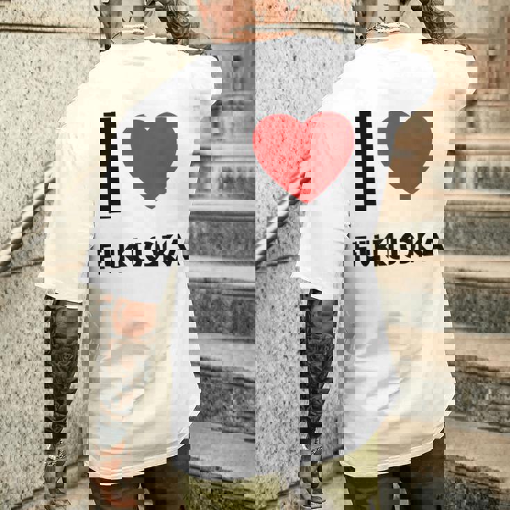 日本福岡大好き メンズTシャツ バックプリント 彼への贈り物