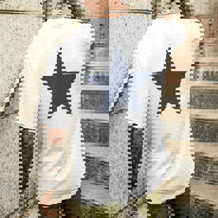 星 星柄 メンズ レディース ブランド おしゃれ かっこいい かわいい プリント 大きサイズ 紺 春夏 ブルーステラ メンズTシャツ バックプリント 彼への贈り物