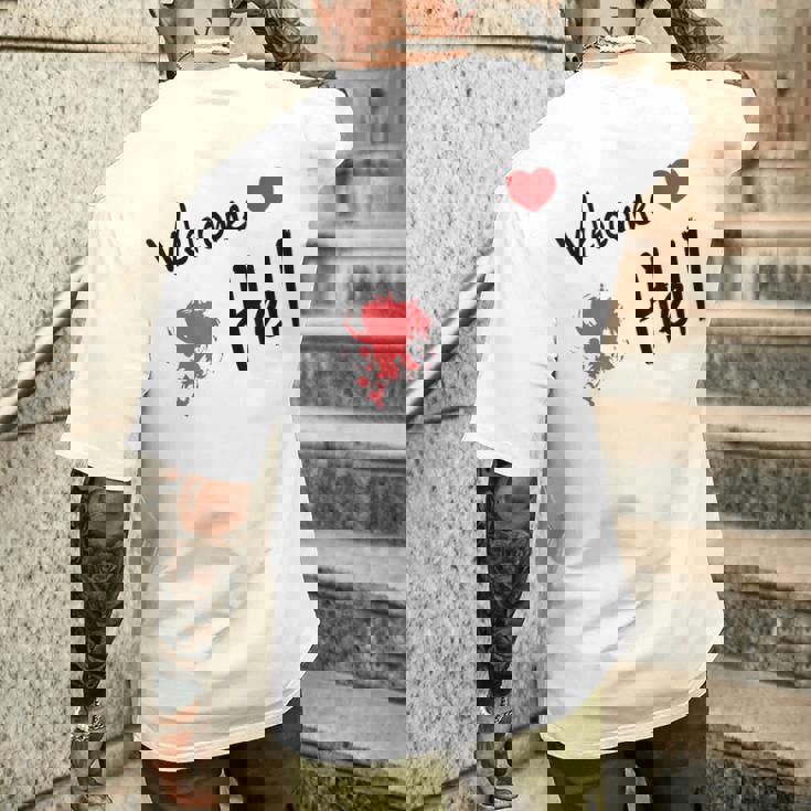 東方プロジェクト ウェルカム地獄幻想郷 リラックス メンズTシャツ バックプリント 彼への贈り物