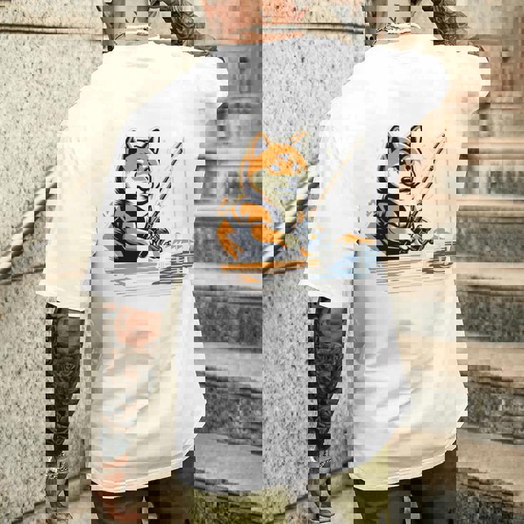 柴犬 犬 イヌ 面白いtシャツ 釣り 釣りバカ 釣り人 メンズ おもしろ 面白い 服 海釣り 川釣り 文字tシャツ 長袖tシャツ メンズTシャツ バックプリント 彼への贈り物