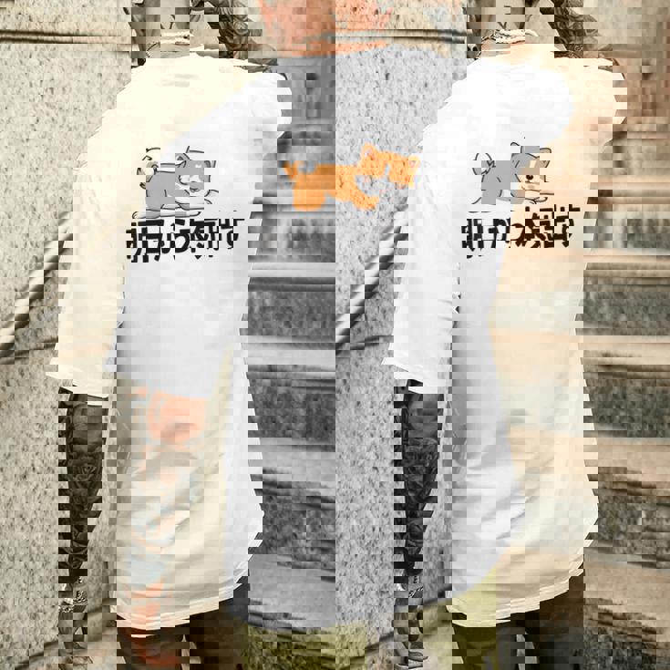 柴犬ファンにおすすめ！明日から頑張るデザイン メンズTシャツ バックプリント 彼への贈り物