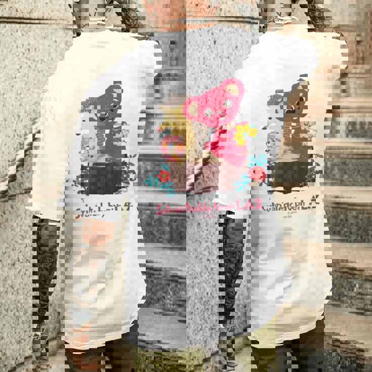 森のぬいぐるみラズ ラズとチッチ メンズTシャツ バックプリント 彼への贈り物