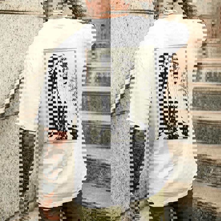 母とサロメ、オーブリー・ビアズリーによるヘロディアス1894 長袖tシャツ メンズTシャツ バックプリント 彼への贈り物