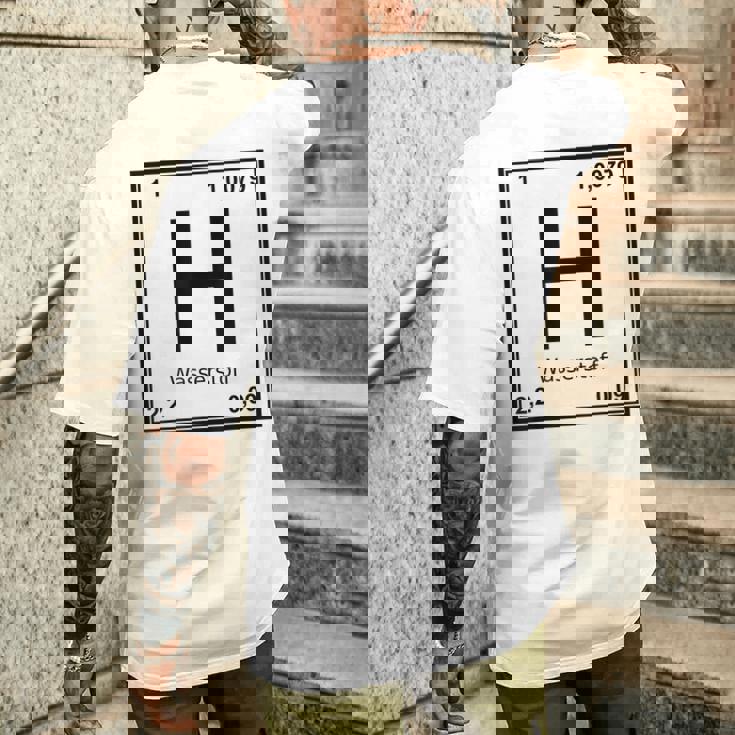 水素シンボルコスチューム。 メンズTシャツ バックプリント 彼への贈り物