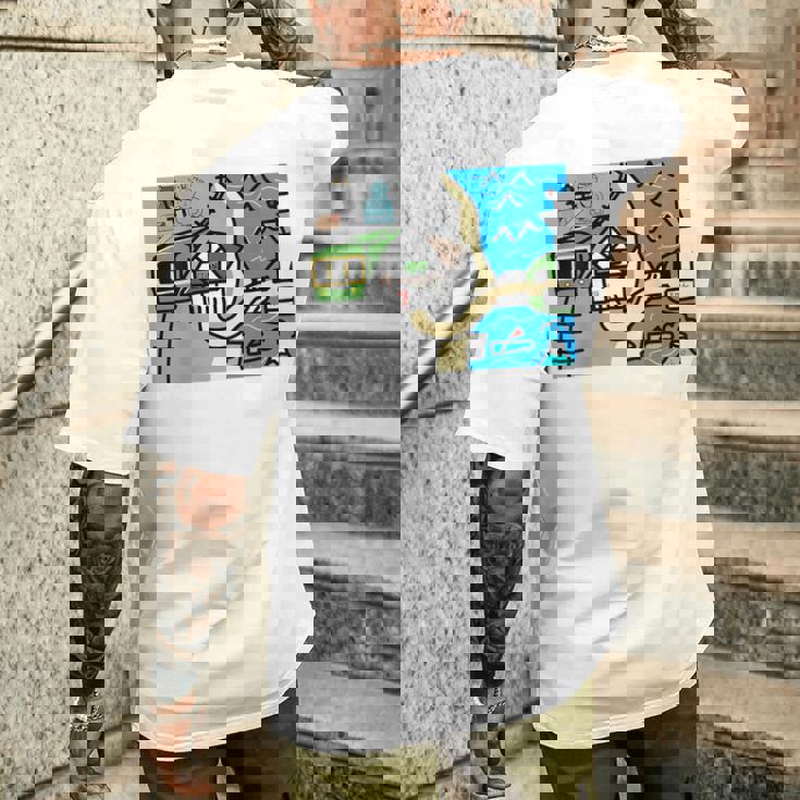 江ノ島・鎌倉の思い出 2025年リニューアルバージョン メンズTシャツ バックプリント 彼への贈り物