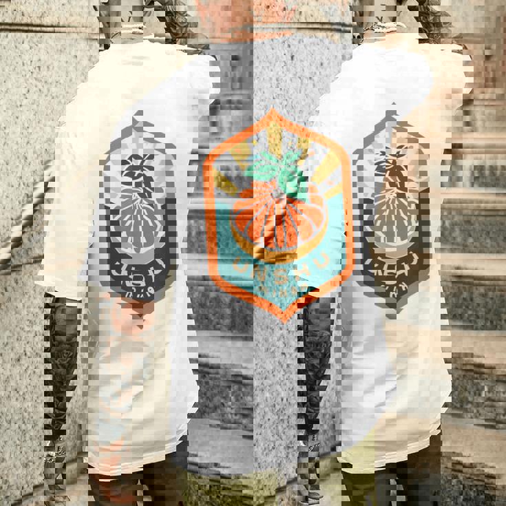 温州ミカン メンズTシャツ バックプリント 彼への贈り物