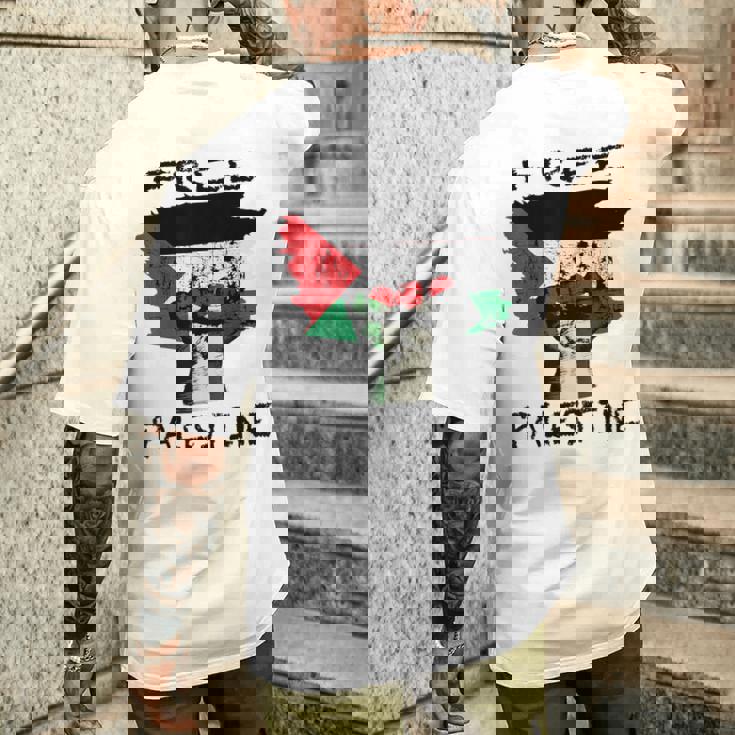 無料のパレスチナ服 メンズTシャツ バックプリント 彼への贈り物