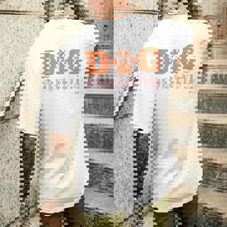 犬 ミイラ 犬 プードル シェパード ピットブル メンズTシャツ バックプリント 彼への贈り物