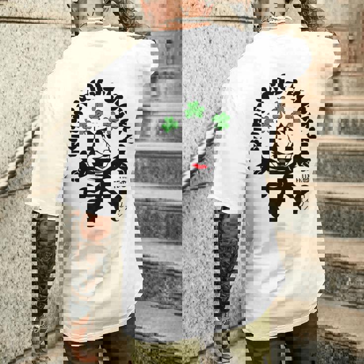 猫フェリックス キティ ゴーラッキー メンズTシャツ バックプリント 彼への贈り物