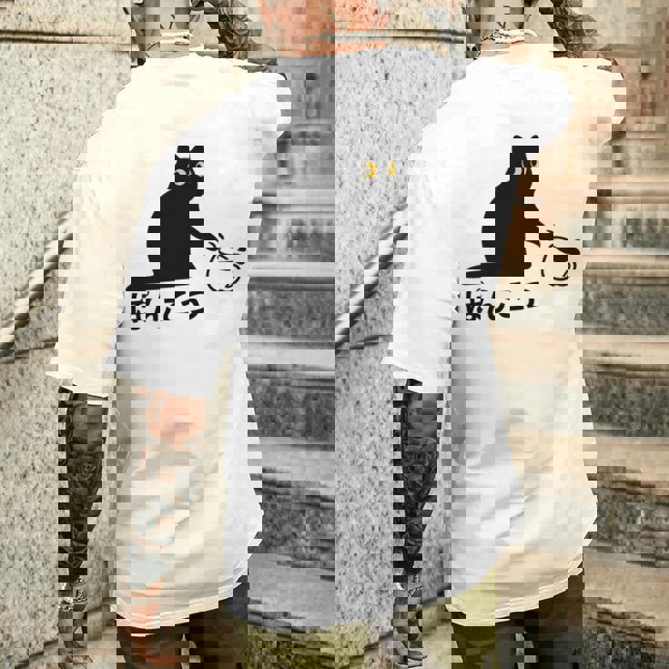 おもしろ 猫好き 猫飼い 猫 ネコ ねこ 黒猫 くろねこ好き 面白い サプライズ ギフト にゃんこ かわいい 長袖tシャツ メンズTシャツ バックプリント 彼への贈り物