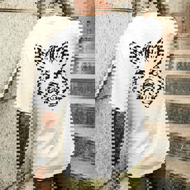 獣 小さなイノシシ 動物 かわいい シンプル ユーモア イノシシ メンズTシャツ バックプリント 彼への贈り物