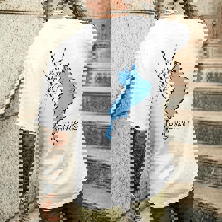 琵琶湖を止めようか大胆な日本のユーモア メンズTシャツ バックプリント 彼への贈り物