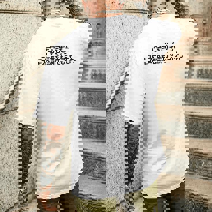 申し訳ありませんが、日本語が話せません メンズTシャツ バックプリント 彼への贈り物