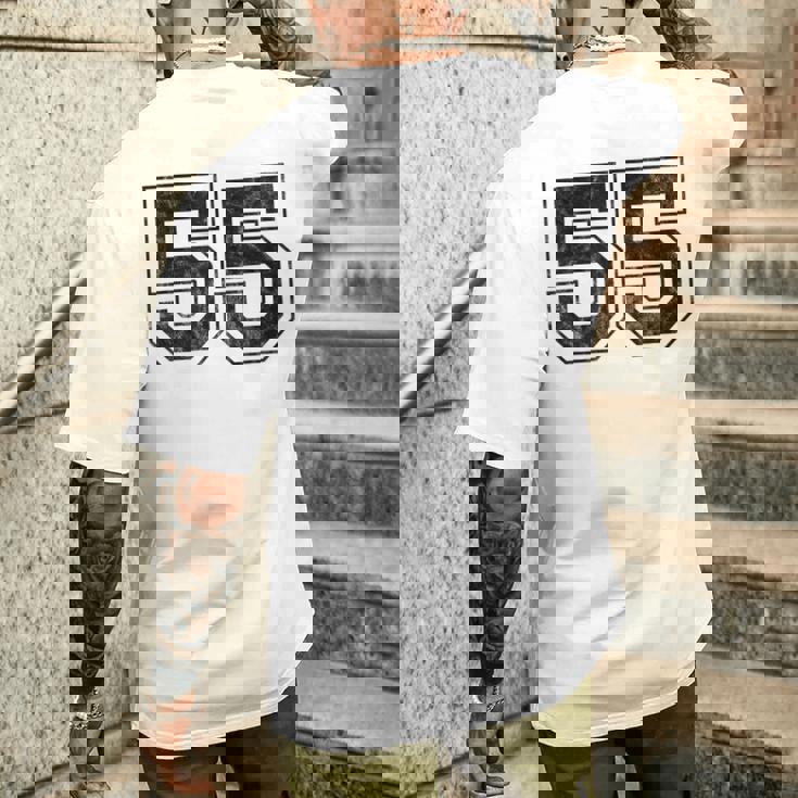 番号 55 メンズTシャツ バックプリント 彼への贈り物