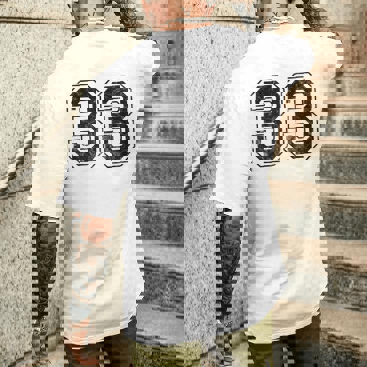 番号33 メンズTシャツ バックプリント 彼への贈り物