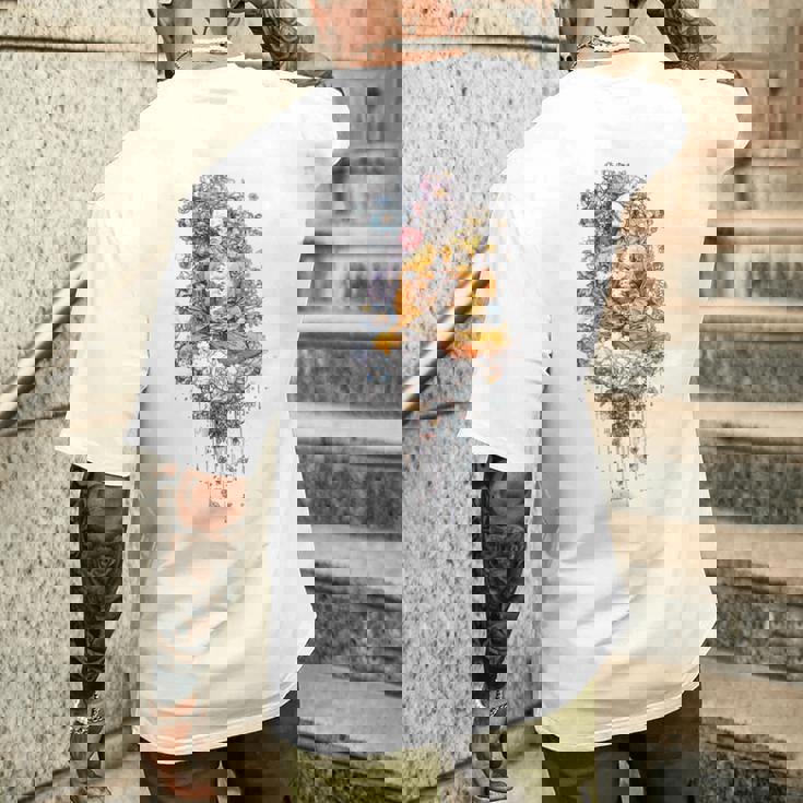 瞑想 仏 スピリチュアル ヨガ 禅 仏教 デザイン メンズTシャツ バックプリント 彼への贈り物