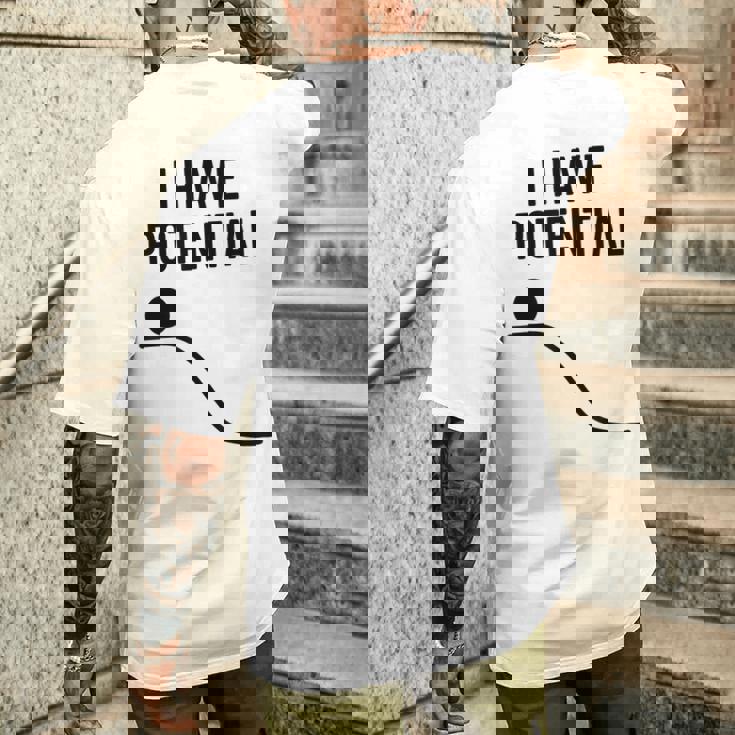 私には潜在的なエネルギーがある面白い物理学 メンズTシャツ バックプリント 彼への贈り物