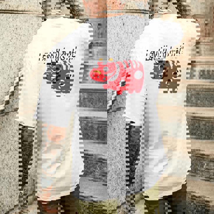 私に任せなさいっ！！ 赤べこ 疫病退散 お守り 郷土玩具 福島県 メンズ レディース キッズ メンズTシャツ バックプリント 彼への贈り物