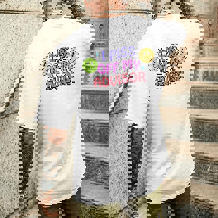 私はアドバイザーを怒らせます メンズTシャツ バックプリント 彼への贈り物