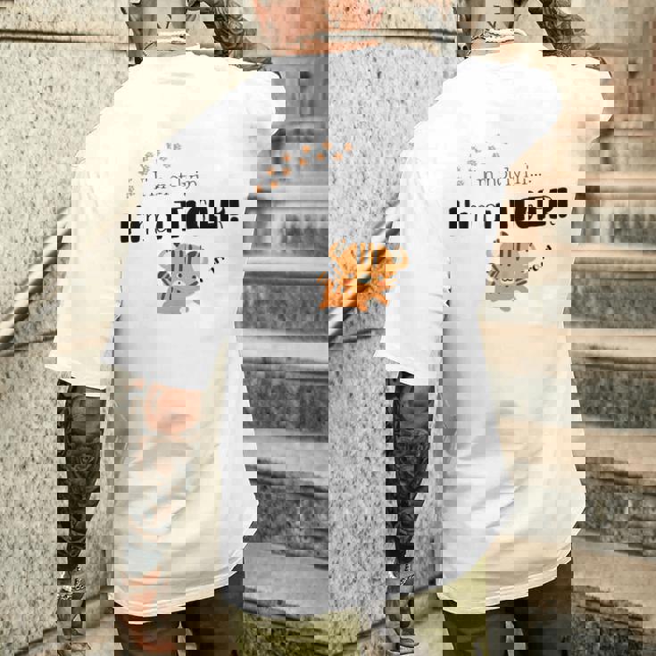 私は虎だ！ロア！ メンズTシャツ バックプリント 彼への贈り物