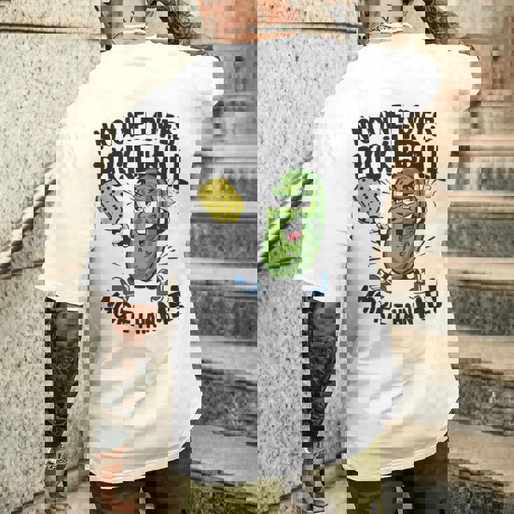 私ほどピックルボールが好きな人はいない メンズTシャツ バックプリント 彼への贈り物