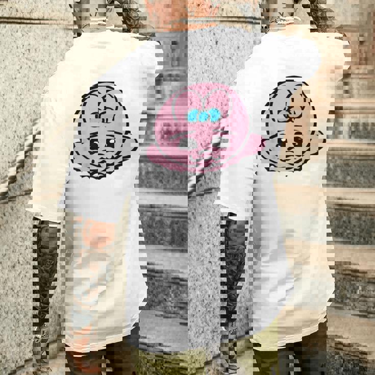 立ち往生オパンチュウサギ メンズTシャツ バックプリント 彼への贈り物