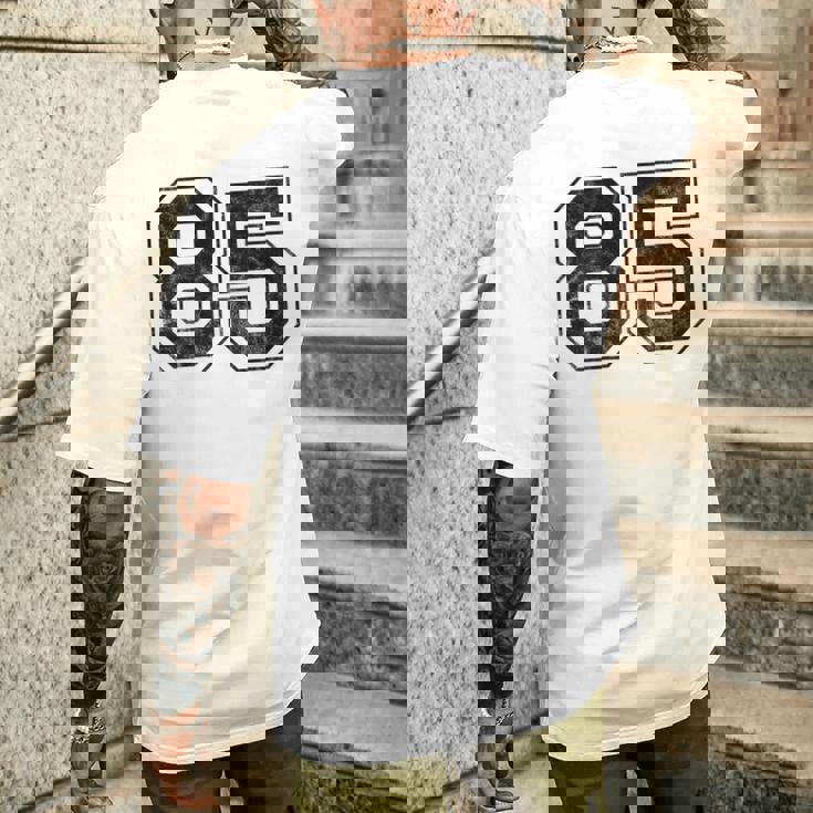 背中に85番 メンズTシャツ バックプリント 彼への贈り物