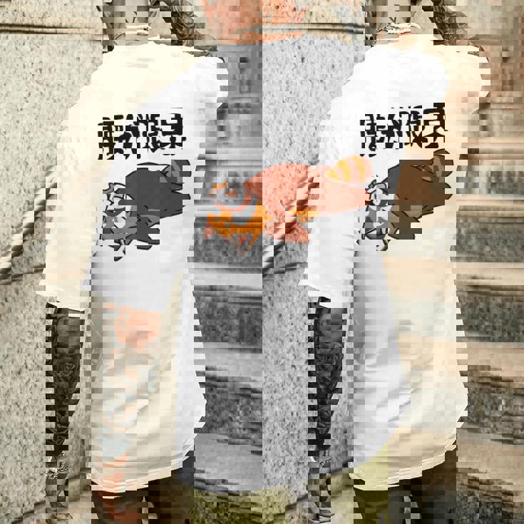 腰が限界 レッサーパンダ 面白いtシャツ 文字入り メンズ おもしろ 面白い 服 オリジナル おもしろグッズ 文字 メンズTシャツ バックプリント 彼への贈り物