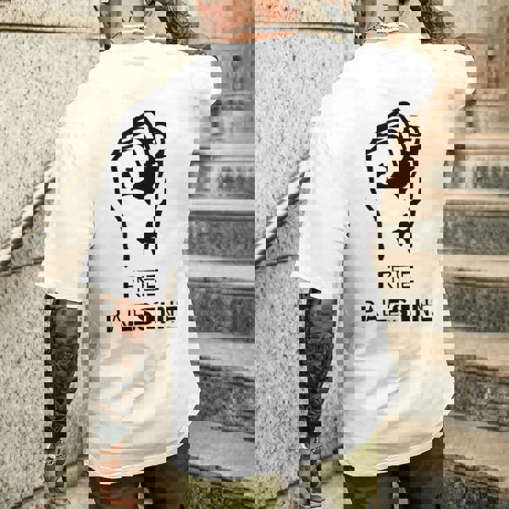 自由パレスチナ・ガザ反戦平和反占領 メンズTシャツ バックプリント 彼への贈り物