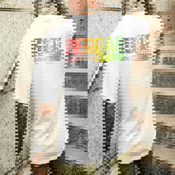 良いラスタファリ音楽の雰囲気、ラスタジャマイカ、レゲエ メンズTシャツ バックプリント 彼への贈り物