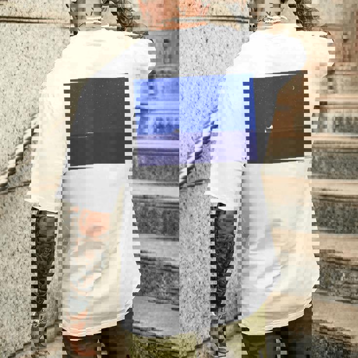 詩とメルヘン 葉祥明 真夜中 メンズTシャツ バックプリント 彼への贈り物