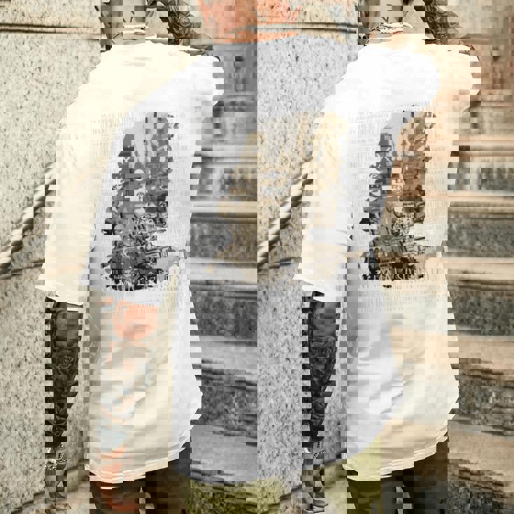 連帯を呼ぶ時 我々はaunganuu Kyiと共に 長袖tシャツ メンズTシャツ バックプリント 彼への贈り物