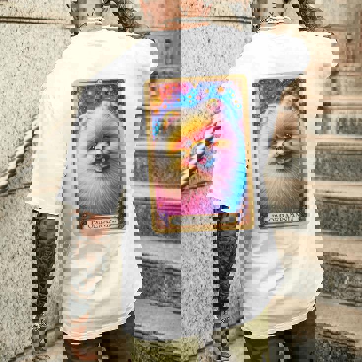 面白いtシャツ ポメラニアン イヌ わんこ メンズ 犬好き グッズ かわいい おもしろ 面白い 服 ネタ 犬 長袖tシャツ メンズTシャツ バックプリント 彼への贈り物